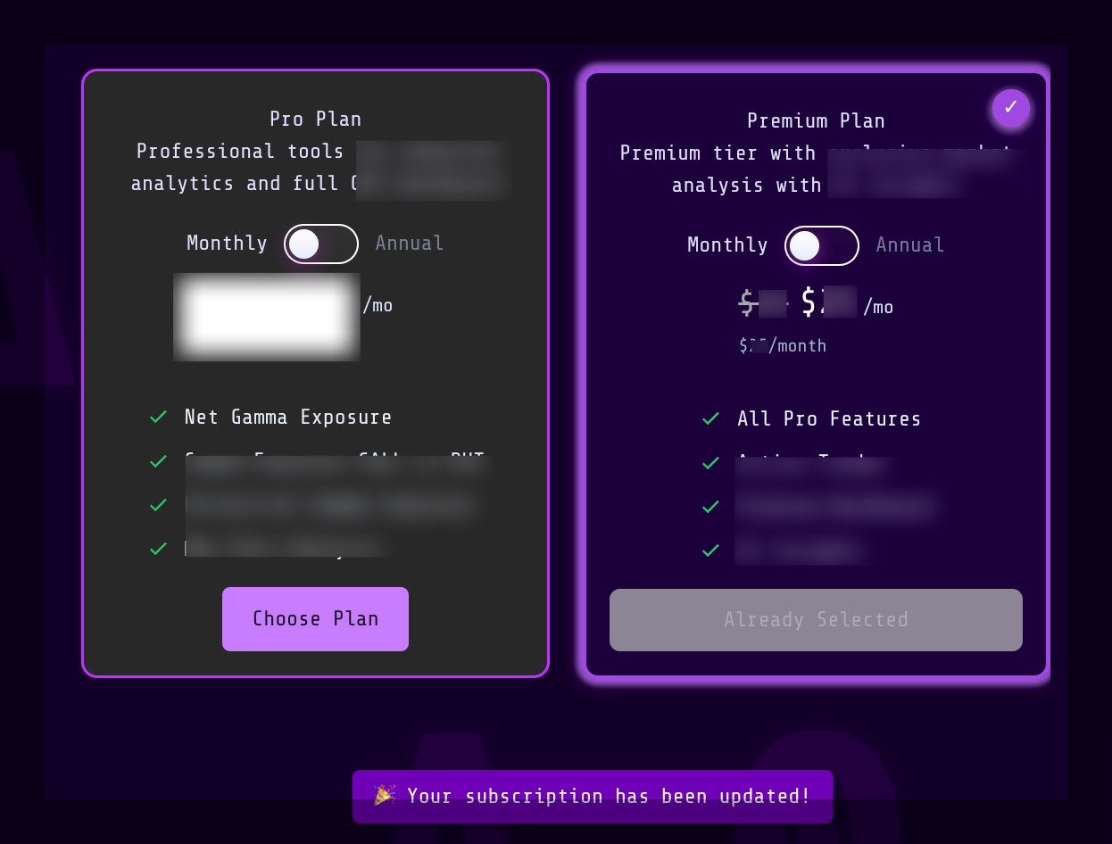 Figure 8: Switch Plans Success